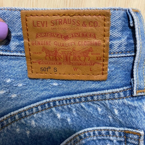 Levi’s 501 Skinny Jeans Snowflakes - Picture 6 of 8